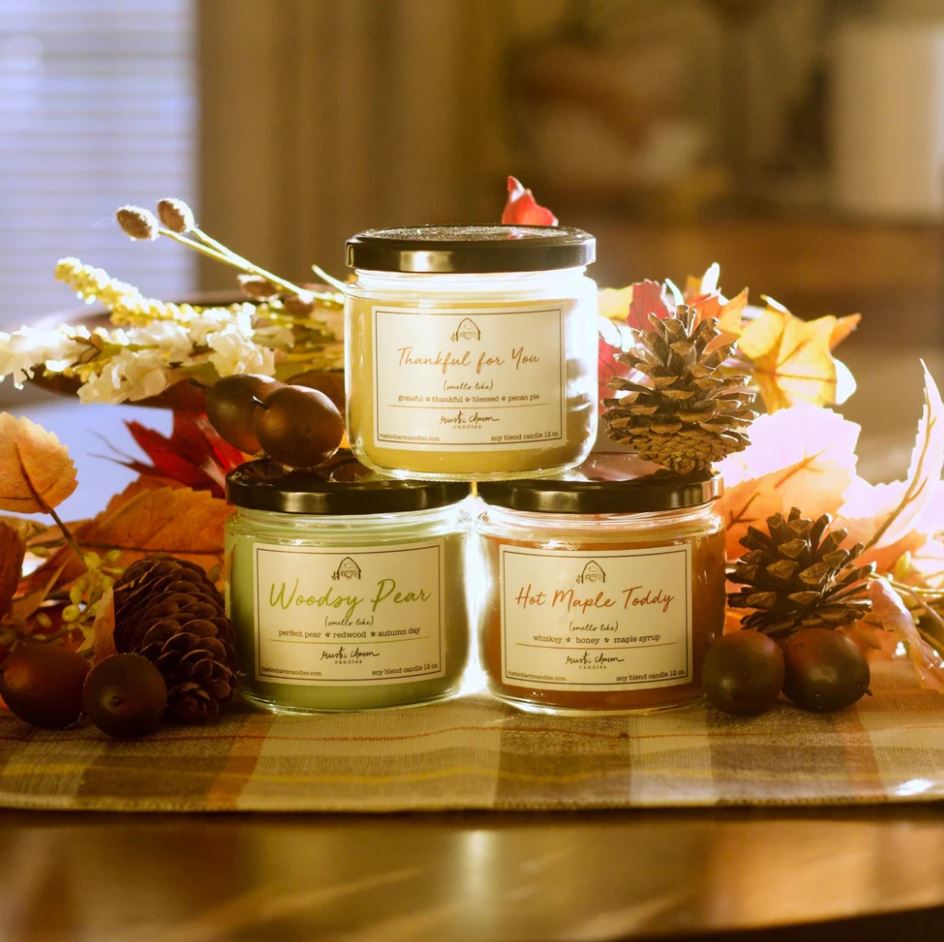 cozy scene candles