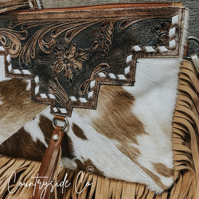 Fort Worth Cowhide Crossbody by Countryside Co.