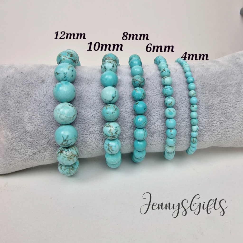 Blue Turquoise Beaded Bracele