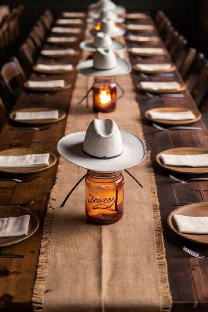 rustic table setting